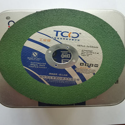 chất lượng  72m/S Abrasive Cut Off Wheel Inox Stainless Steel Side Grinder Disc 107x1.2x16mm nhà máy sản xuất